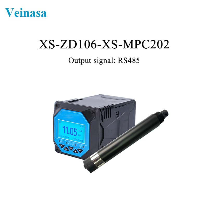 Veinasa XS-ZD106 Turbidity Sensor Waterproof Online Rs485 Measurement Lab Turbidity Meter Water Turbidity Tester Water Quality Analyzer (XS-ZD106+XS-MPC202)