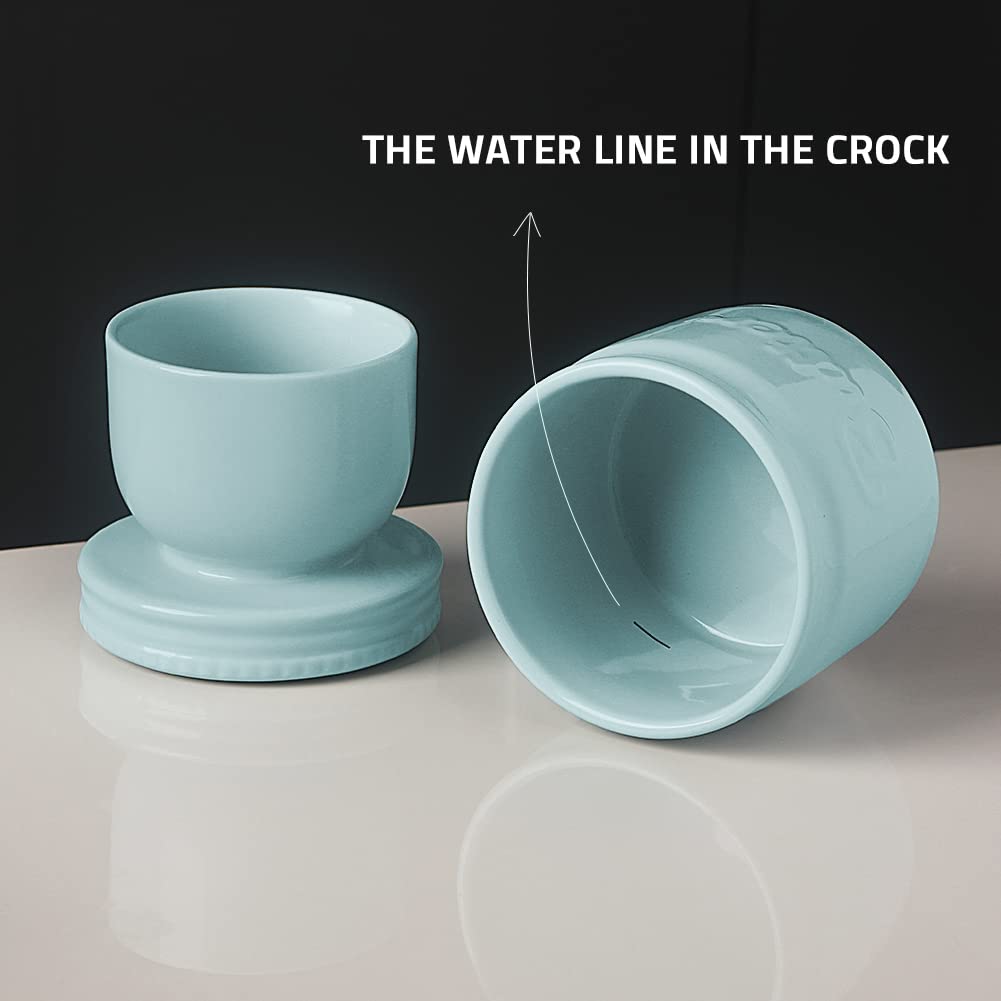 Sweejar Butterdose Aus Keramik – Französisches Design Mit Wasserrinne, Hält Butter Weich & Streichfähig