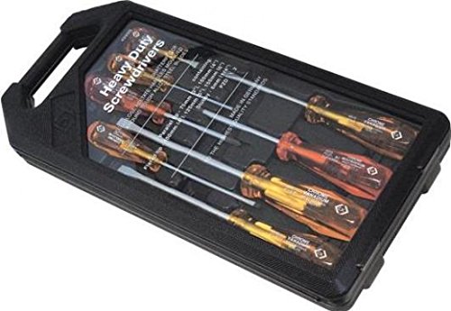 C.K T4999B Cacciaviti Hd Classic, A Taglio E Pozidriv, Set Da 8 Pezzi