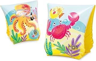 Boys Girls Safety Swim Arm Bands Swimming Pool Floats Sleeves Inflatable Swim Roll up Arm Bands Water Wings Arm Ring Tube Armlets Swimming Training Aids for 2-6 Year Old