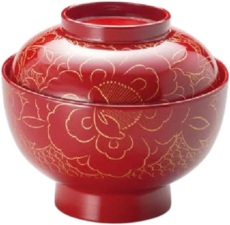 佐藤阡朗作 大朱椀 4客 希少 4330 木曽 名工 佐藤阡朗 眉間寺椀 朱漆