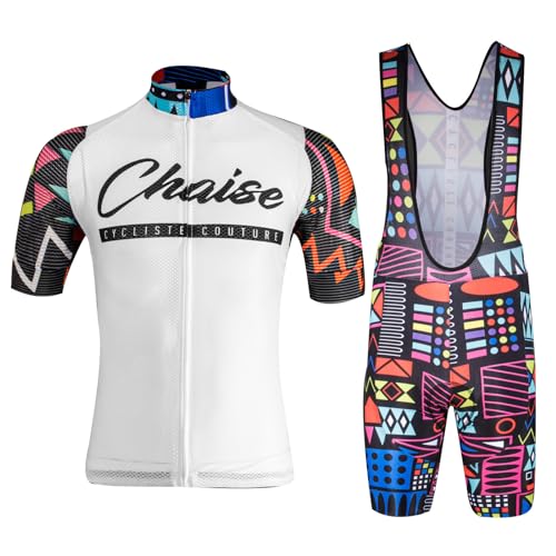 Maillot de ciclismo para hombre, camiseta de manga corta y pantalón de ciclismo con acolchado en el asiento, camiseta transpirable de secado rápido, camiseta original de gasa, pantalones de ciclismo