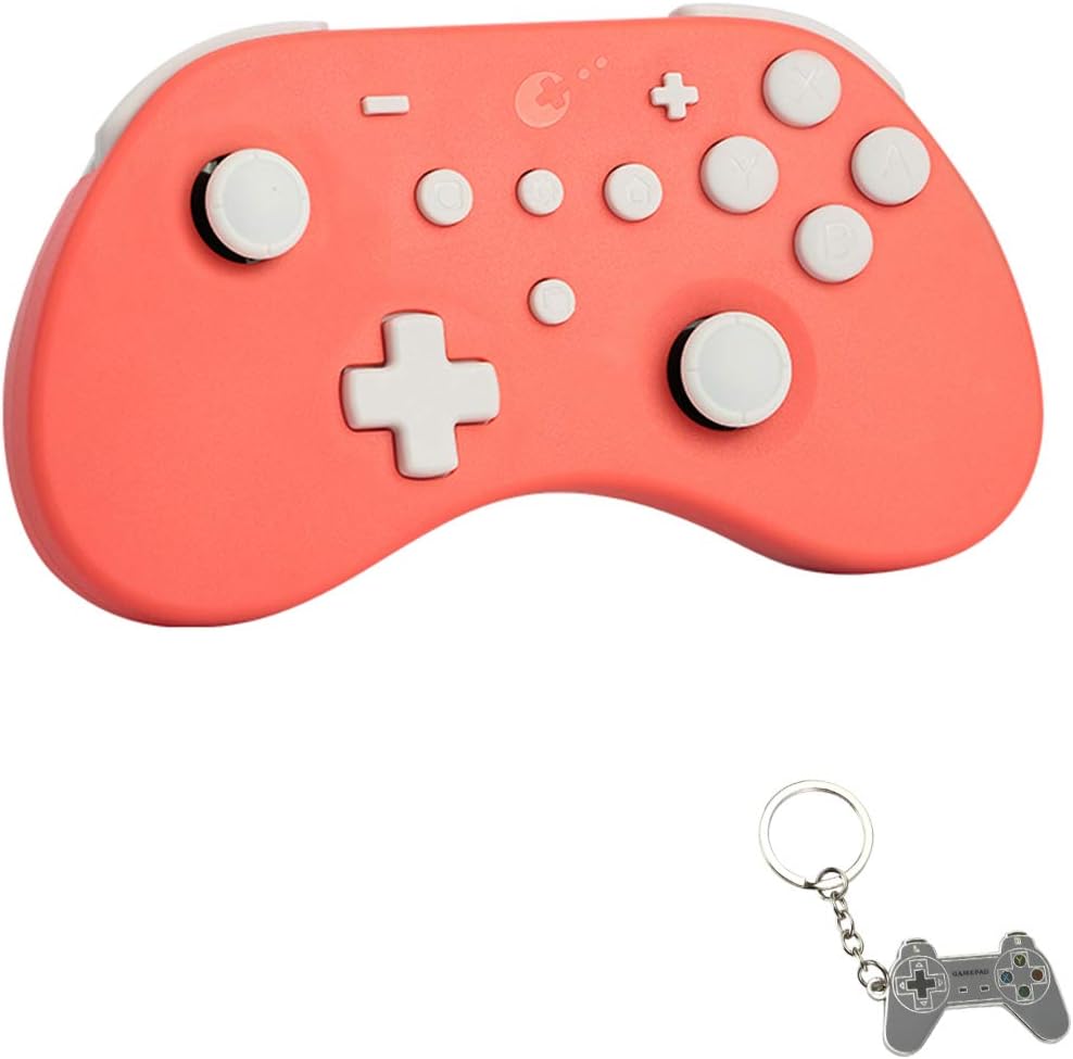 Up To 60% OFF Gulikit Wireless Controller Compatiable for Nintendo Switch/PC/Windows/Android/iOS, Switch Bluetooth Controllers Gamepad with Auto Pilot Gaming Supports 6-axis Gyro, Turbo and Dual Vibration -Coral