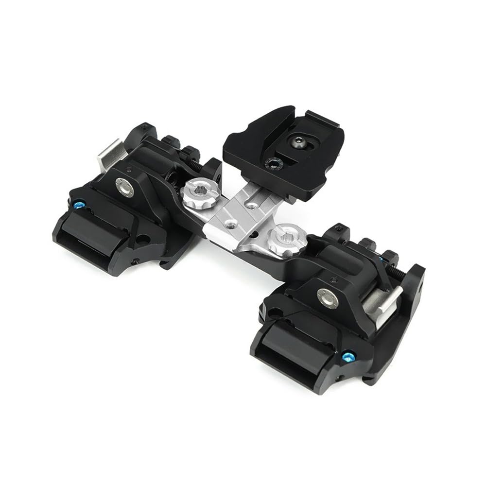 Aimsniper Universal PVS-14 PVS-18 RQE Dual Arms Helmet Night Vision Goggles NVG Mount，Binocular Bridge Folding Arm Mount Bracket，LightWeight Dual Tube Mounting System，CNC Aluminum