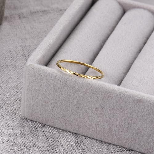 Gold Rings for Women 14K Gold Plated Rings Promise Wedding Rings for Valentine's Day Wedding Rings for Women Men Size 7-113