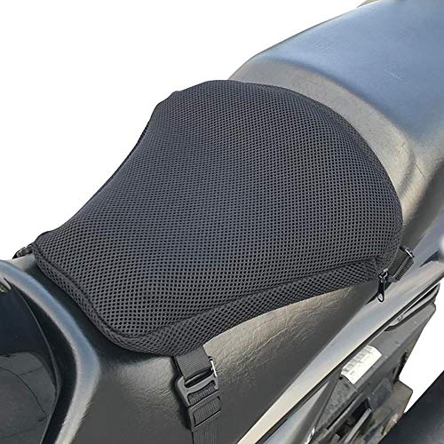 Further Cojín De Asiento De Motocicleta, Cojin Asiento Gel Moto, Funda De Cojín De Motocicleta 3D Cojín De TPU Cojín Inflable Absorbente Transpirable Universal Antideslizante Show