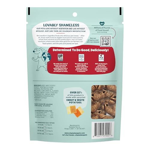 Image of Shameless Pets Soft Dog Treats - Beef Up Meaty Tenders, Soft & Chewy Treats for Dogs, Real Beef 1st Ingredient, Grain Free, Healthy Treats for Small, Medium & Large Dogs, 8oz