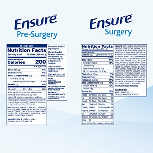 Ensure Surgery Perioperative 5Day Bundle with 3 Ensure PreSurgery Clear Carbohydrate Drinks