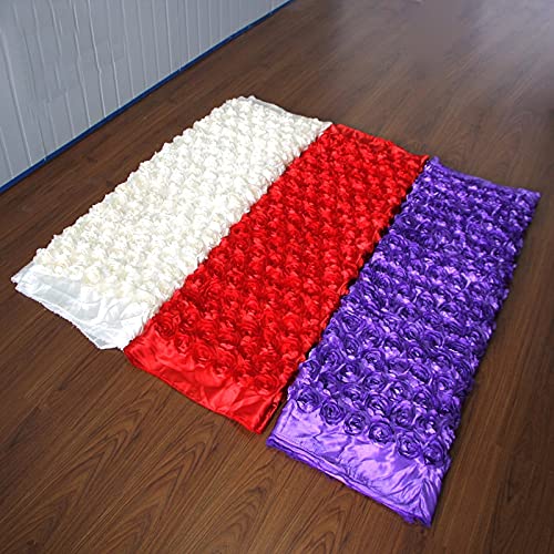 Gangpad Runner Bruiloft Party Rose Rug Gangpad Runner 3D Stereo Bloemen Decoratie Voor Festival Achtergrond Muur T… - Image 7