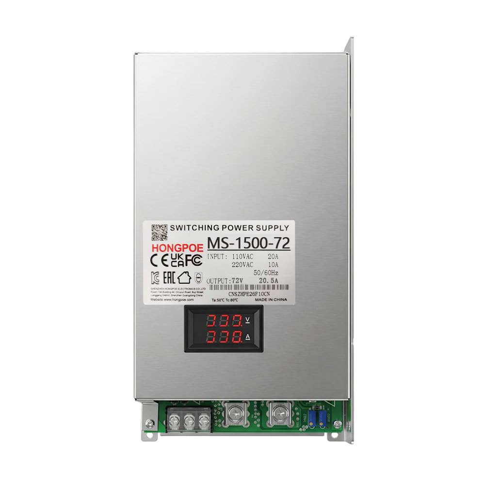 90V 16A ajustarFuente de Alimentación Transformador Interruptor 0-90V ajustar1500W Para Impresoras 3D Tira LED Luces Proyecto Ordenador
