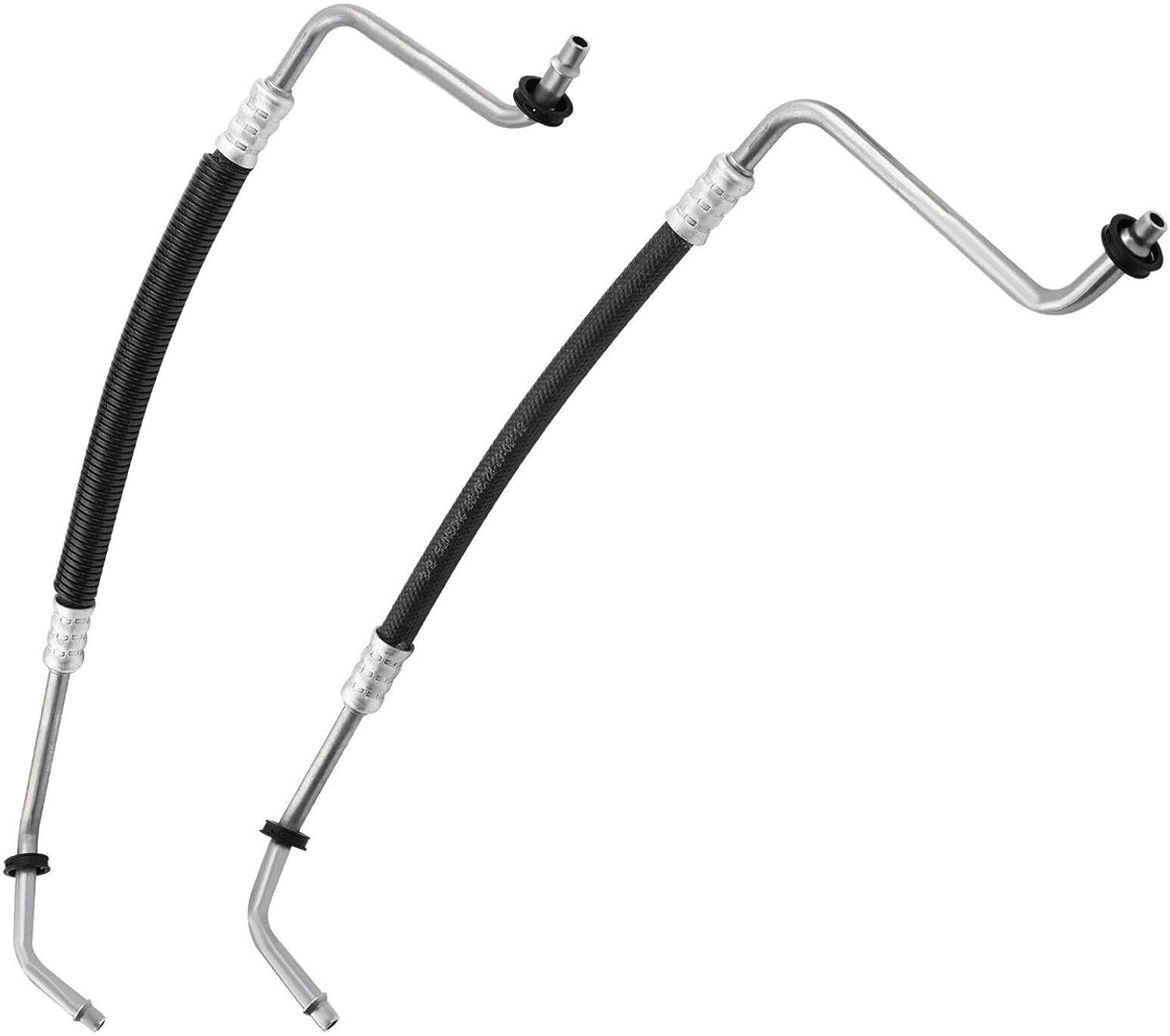 Transmission Oil Cooler Line Assembly 624-610 for 2008-2010 Dodge Grand Caravan 3.3L & Chrysler Town & Country | OE 5801503, 5005203AC | Heavy Duty Rubber/Metal Replacement | Easy Install