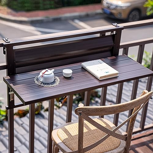 Balustrade de balcon pliable table suspendue compacte pour studio et terrasse