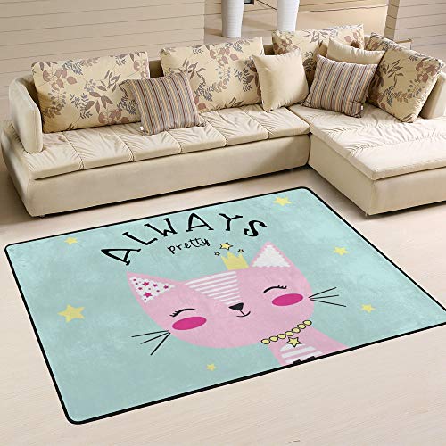 Tapis de maison moderne motif Hello grand format en polyester salon - 6