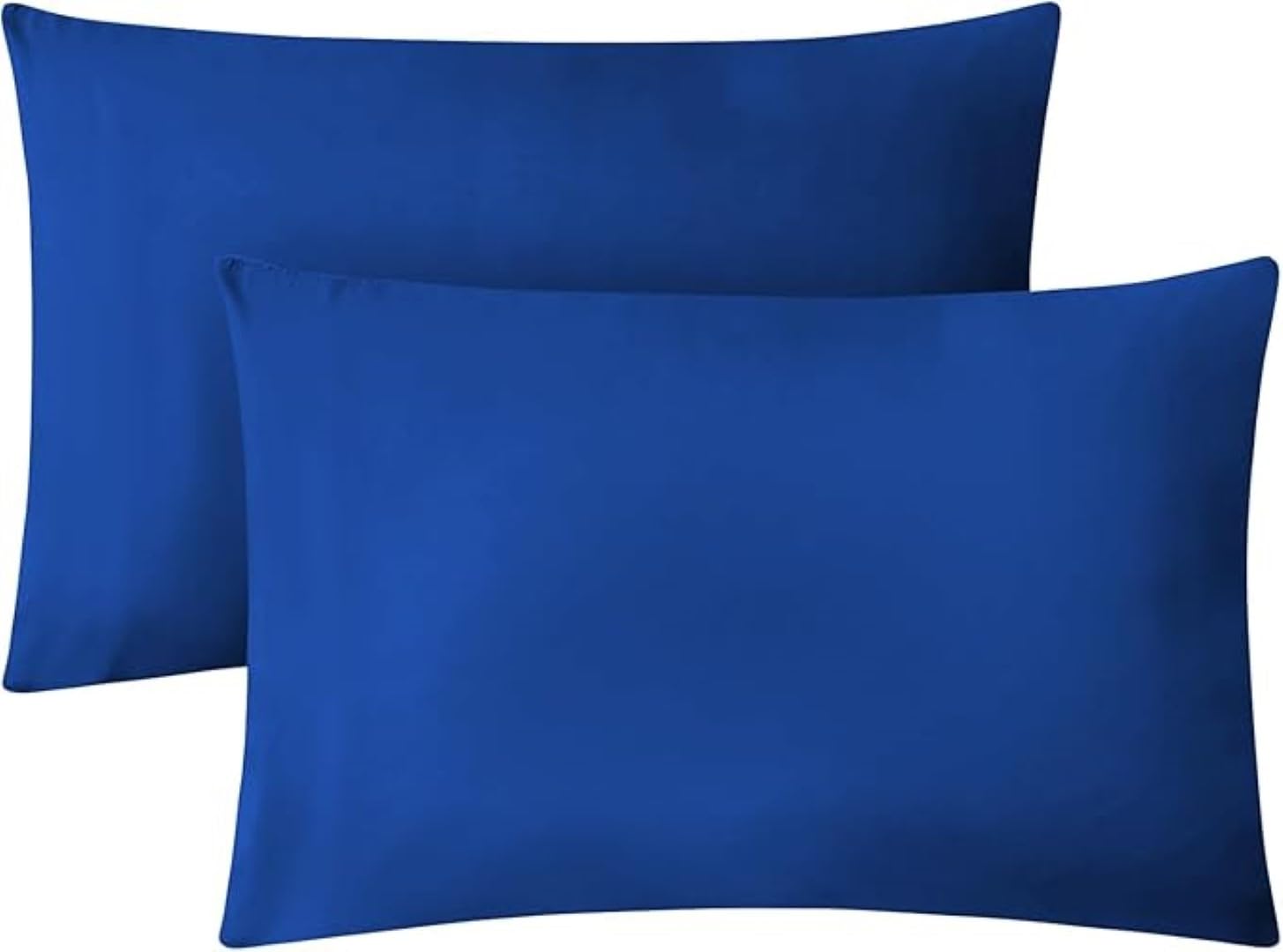 Best Linen Pillow Cases 2 Pack – Super Soft Envelope Closure Pillow Cover 100% Brushed Microfiber Pillowcases Wrinkle, Fade, Resistant (Royal Blue, Pillow Cases 2 Pack)