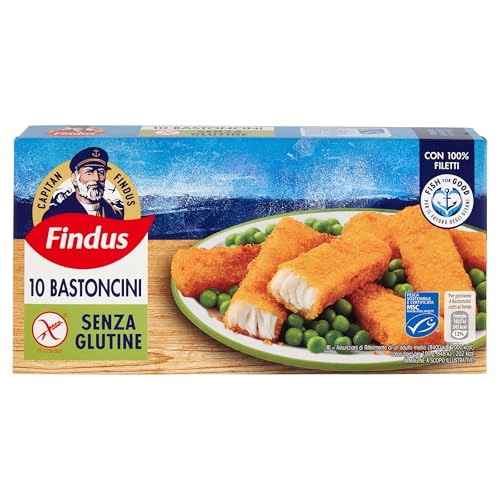 Findus Capitan Bastoncini senza Glutine, 10 Pezzi, 300 g (Surgelato)
