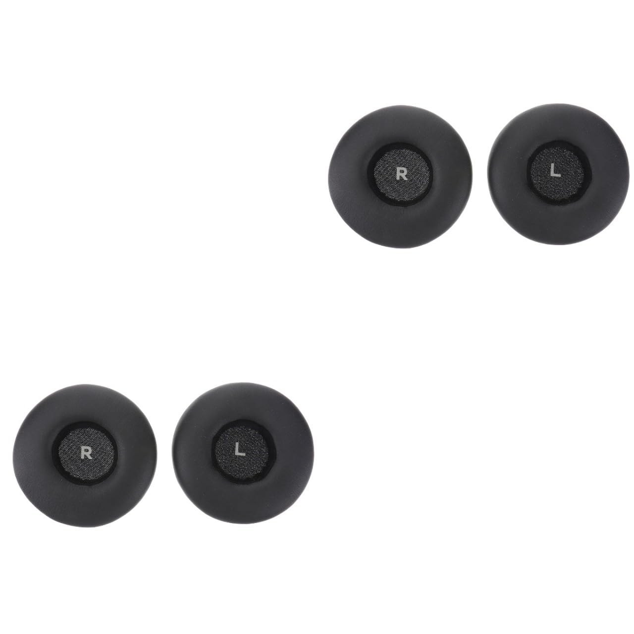DOITOOL 2 Pares De Almohadillas De Repuesto para Auriculares Color Negro Cómodas Y De Espuma De Poliuretano.