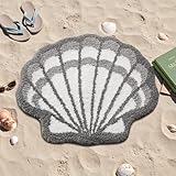 LUMI Cute Animal Bathroom Rugs, Plush Absorbent Bath Mats for Bathroom, Non-Slip Backing Washable Bath Mat, Ideal for Shower Sink Bathtub Room Decor, 20'x25', Dreamy Shell