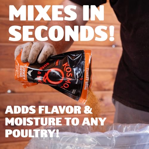 Kosmos Q Turkey Brine Mix - 16 Oz for Whole Turkey - Made in the USA