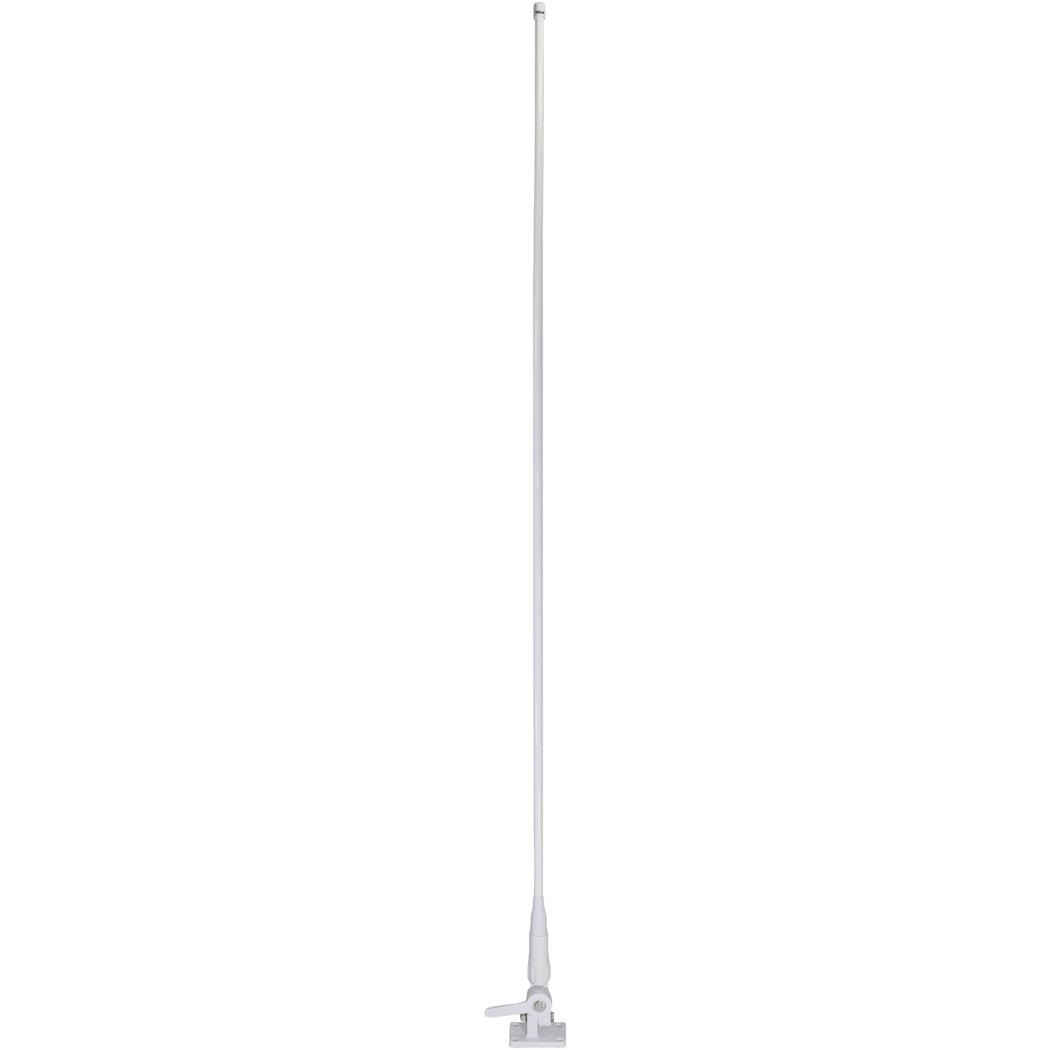 TRAM(R) Gain Marine Antenna with Cable Built-in to Ratchet Mount 1616 5 ft VHF 3 Dbd, Silver