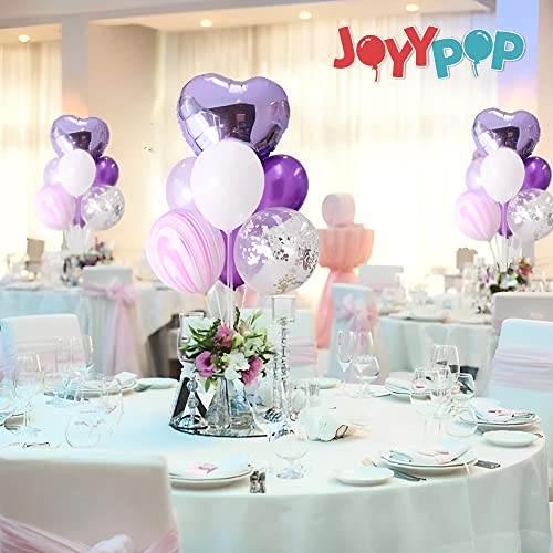 Image of JOYYPOP 12 Sets Balloon Stand Kit For Table, Balloon Sticks with Base Birthday Graduation Party Decorations Wedding