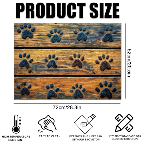 Image of Nuxovilar Stove Top Cover Cooktop Protector 20.4x28.3in Polyester Glass