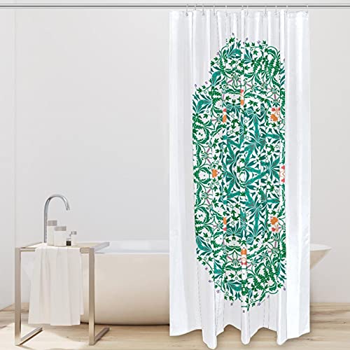 Rideau de douche mandala vert pour créer un espace bien-être - 3