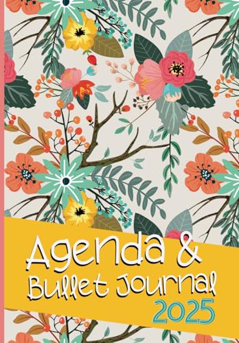 Agenda illustré & Bullet Journal en français à personnaliser: Planificateur hebdomadaire sur 13 mois (Année en cours + mois de janvier N+1) I ... personnalisable I Format de poche pratique