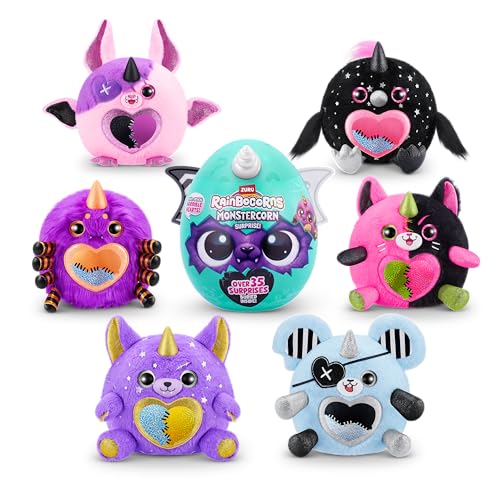 Rainbocorns Monstercorn Surprise Vampire Rat - Surprise Unboxing Soft Toy, Fantasy Monster Gifts for Girls, Imaginary Play with Wearable Accessories - Thumbnail 5