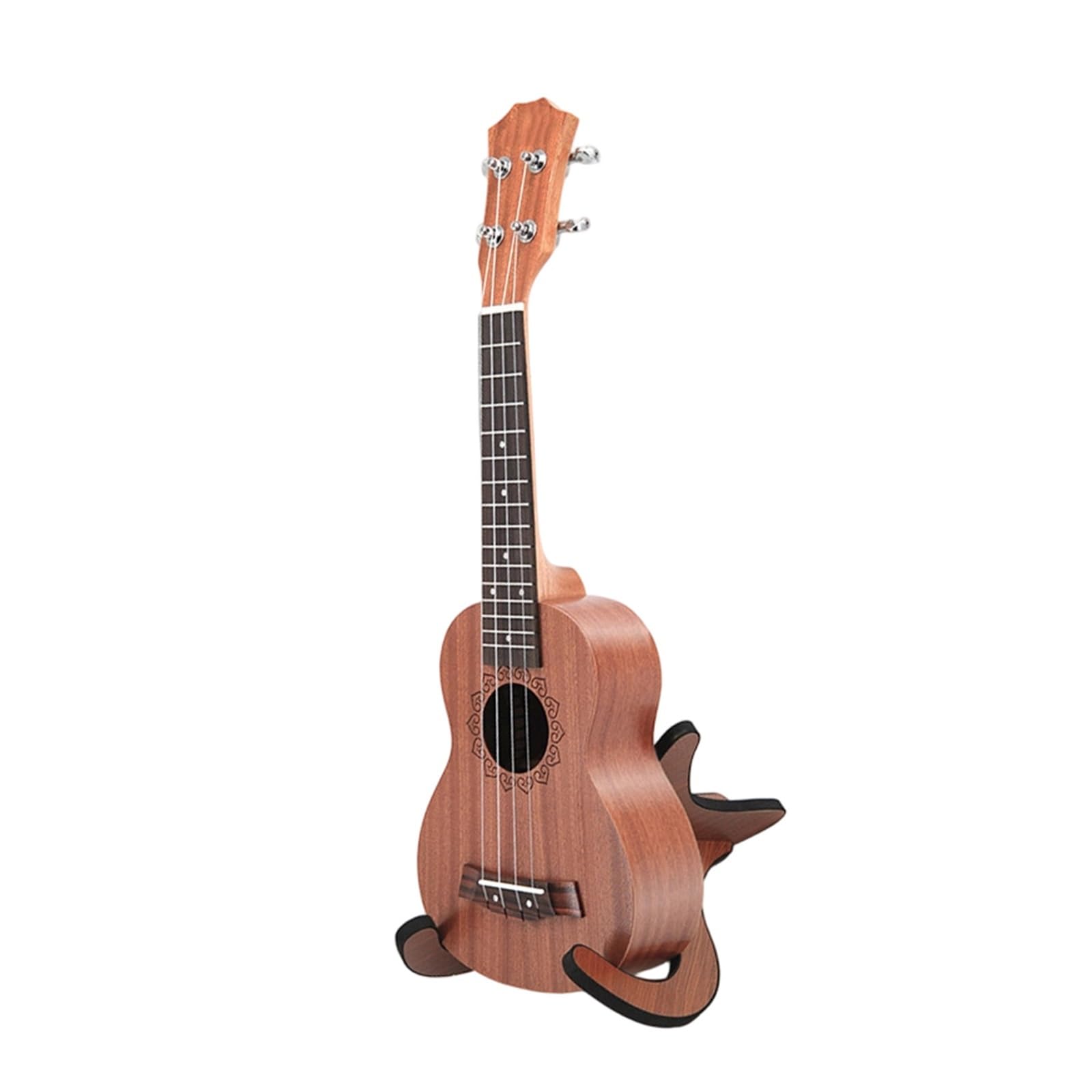 Strumento Per Chitarra A Quattro Corde Ukulele Con Motivi In ​​legno Sapele Da 21 Pollici Ukulele