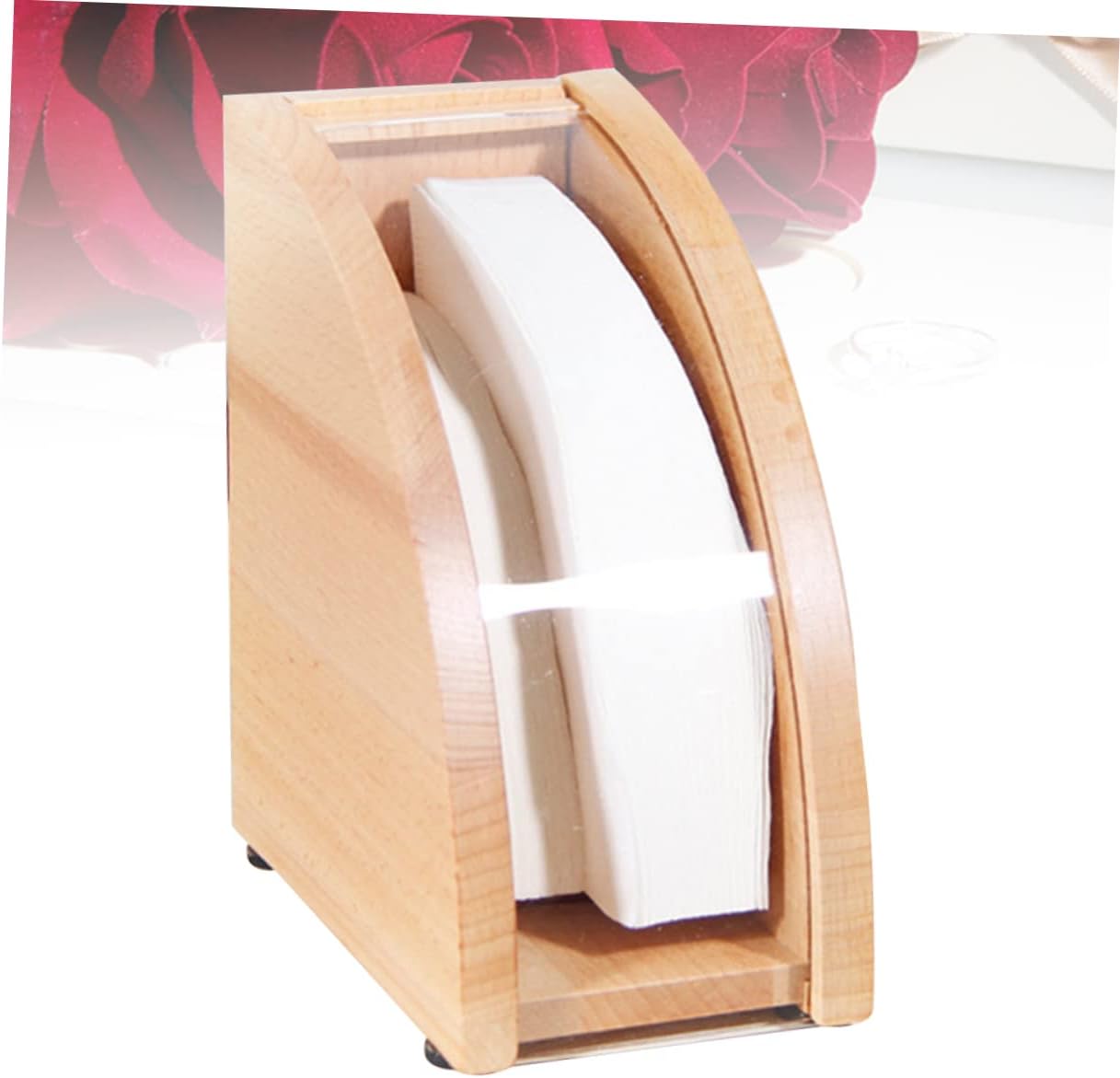 Gadpiparty Coffee Filter Rack for Conical Papers Durable Filter Paper Dispenser with Cover for Home and Cafe Organization and Neat