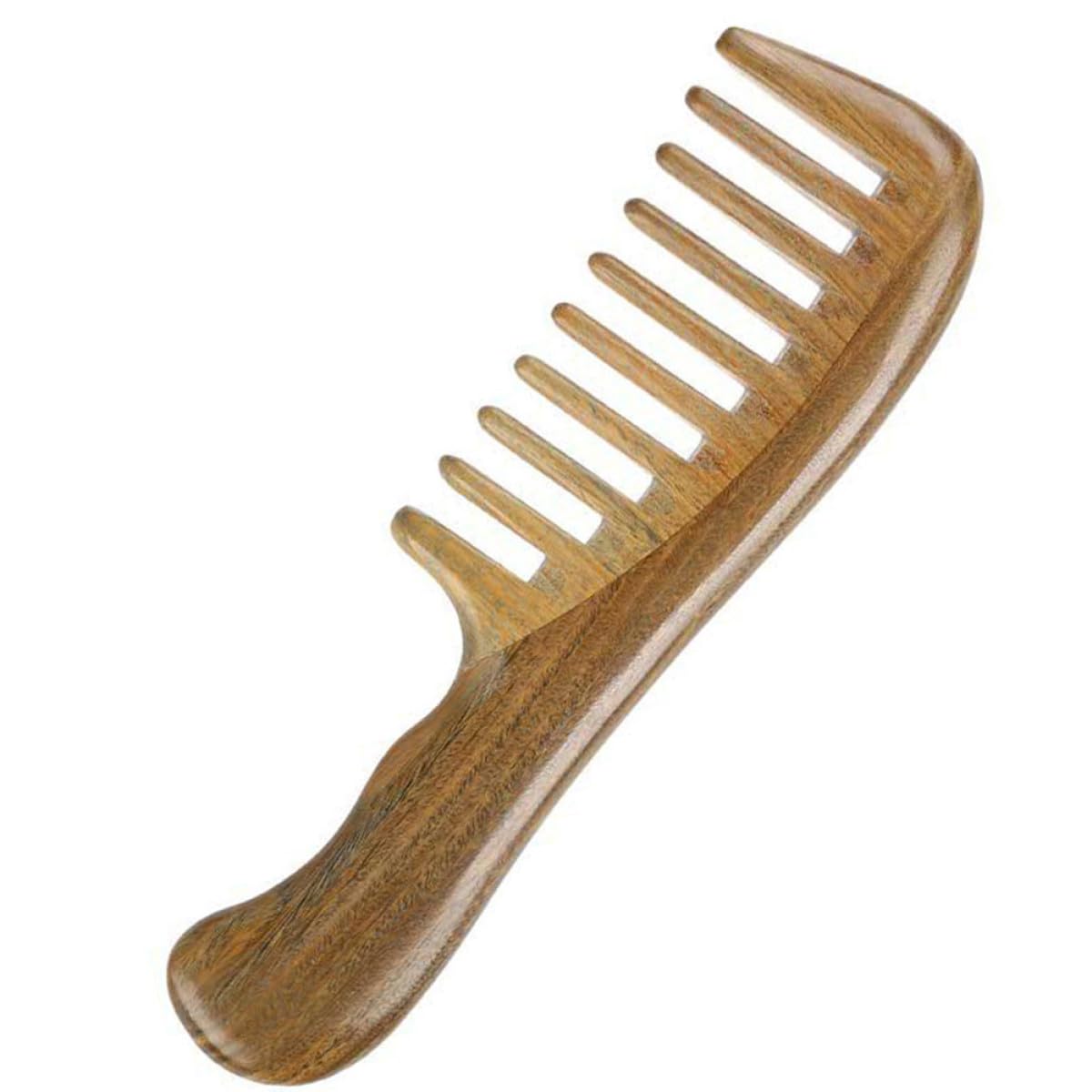 2 Stück Sandelholzkamm mit Feinen und Breiten Zinken Tragbarer Haarkamm für Damen und Mädchen mit Massagefunktion für Sanfte Kopfhautpflege