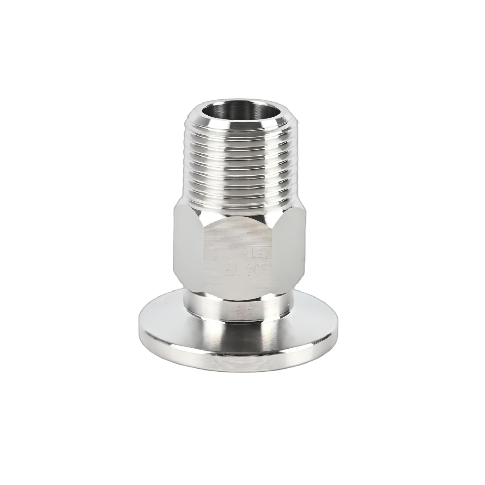 SS304 KF16 NPT Male Adaptor thread 3/8" NW16 KF Male coupling ISO-KF16 X NPT 3/8"