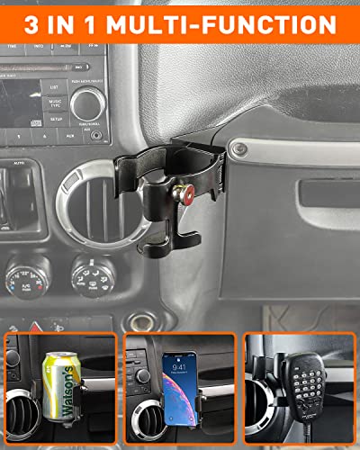 Portavasos multifunción Savadicar para Jeep Wrangler JK miniatura 2