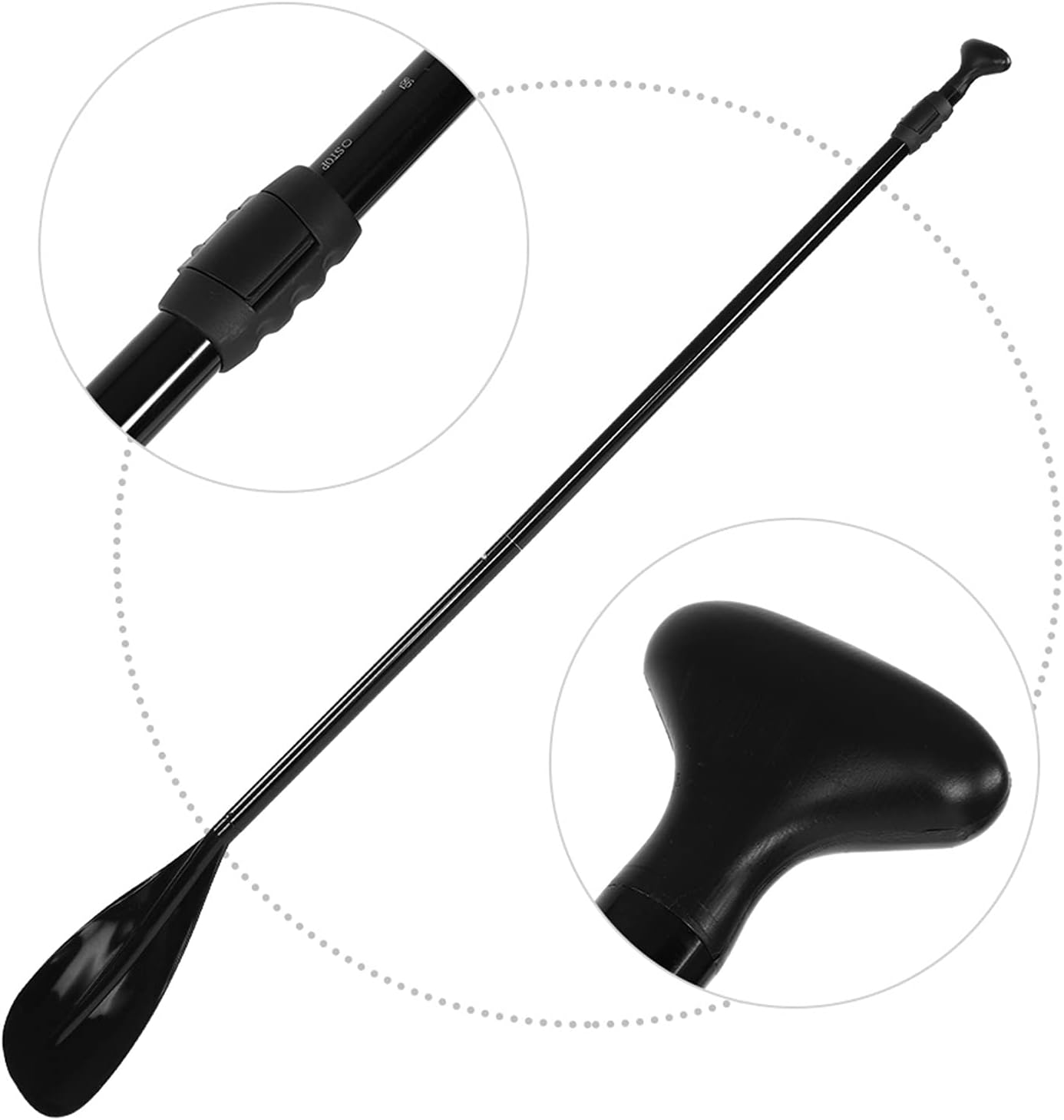 Paddle Paddle Surfing Paddle Boating Paddle Kayak Paddle Premium Aluminum Alloy Stand Up Paddle Board Paddle with Retractable Design (50cm Range) Nylon Blade Classic