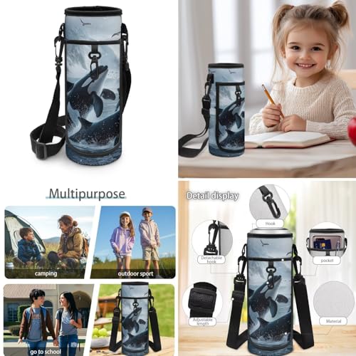 Doojoayie Kids School Backpack Boys 7-10 Cool Bookbag with Lunch Box Killer Whale Backapck for Boys Large Capacity School Bags Little Kids Favorite Daypack for Primary Grade Student4