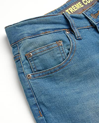 Lee Boys' Comfort Stretch Relaxed Fit Straight Leg Denim Jeans4