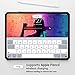 iPad Pro 11-inch Ultra-Slim Clear Case, Supports Apple Pencil Wireless Charging [Absorbs Shock] Flexible TPU, Lightweight by (Black