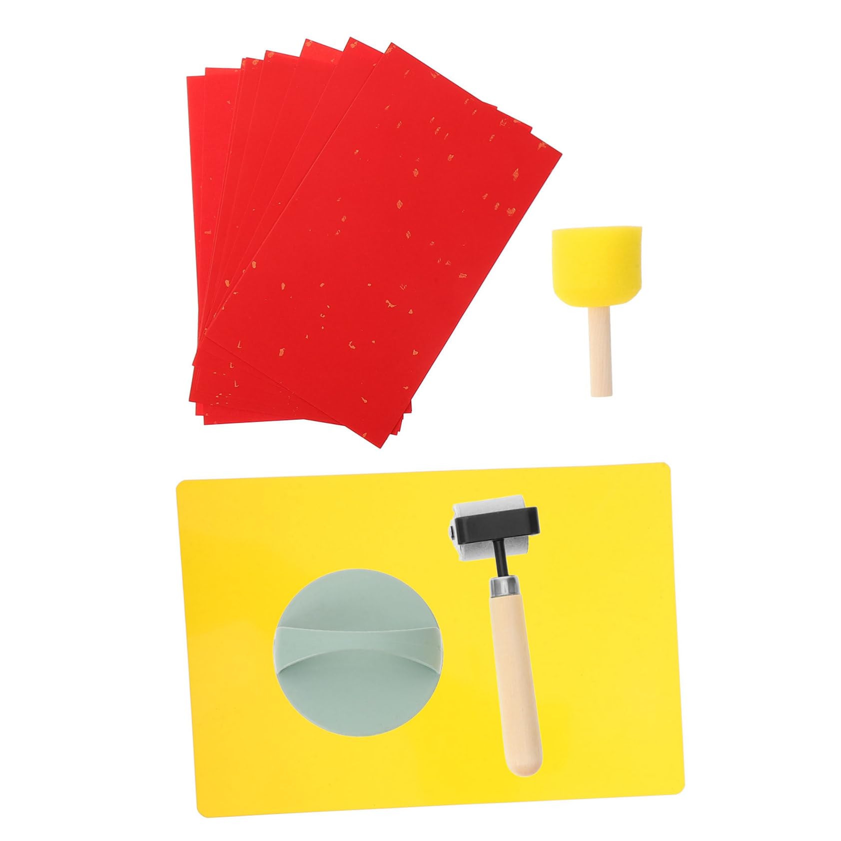 EXCEART 4 Set di Kit di Strumenti Innovativi per La Creazione di Timbri Rulli per Stampa Rulli per Inchiostro da Stampa Forniture Artistiche per Intaglio