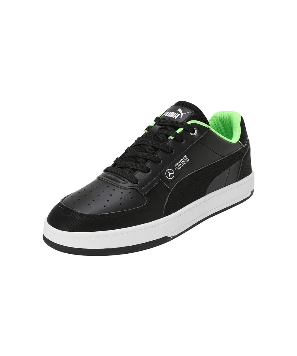 PUMA Zapatillas Mercedes-AMG Petronas F1® Caven 2.0 Unisex 43 Black Fizzy Green ┃Zapatillas de Motorsport Unisex para Adultos