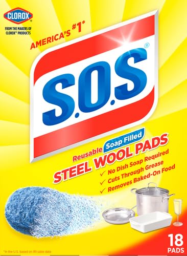Image of S.O.S Steel Wool Soap Pads,18 Count (Pack of 12)