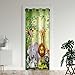 Jungle Animals Door Curtains for Doorways, Cartoon Forest Zoo Lion Deer Giraffe Monkey Blackout Curtain for Bedroom Closet, Grommet Thermal Insulated Privacy Door Drapes for Room Divider, 59