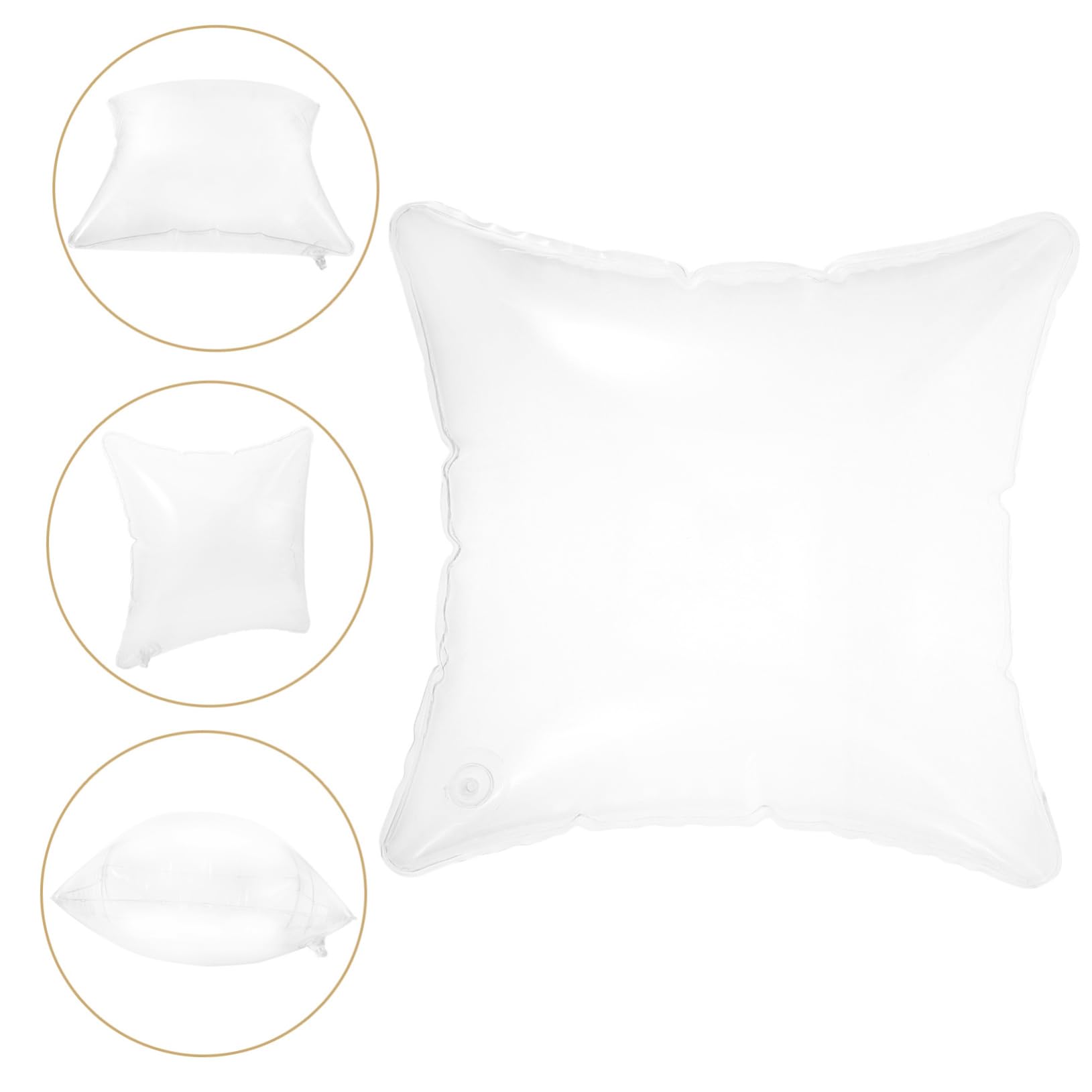 TOPBATHY 3 Pièces Oreiller Gonflable Oreiller De Camping Gonflable De Remplissage d'air Pliable Coussins pour Canapé Lit s Transparent Insert Équipement