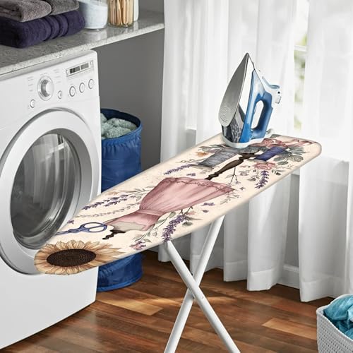 Image of Nuxovilar Sunflower Sewing Mannequin Ironing Board Cover 15x54 Polyester