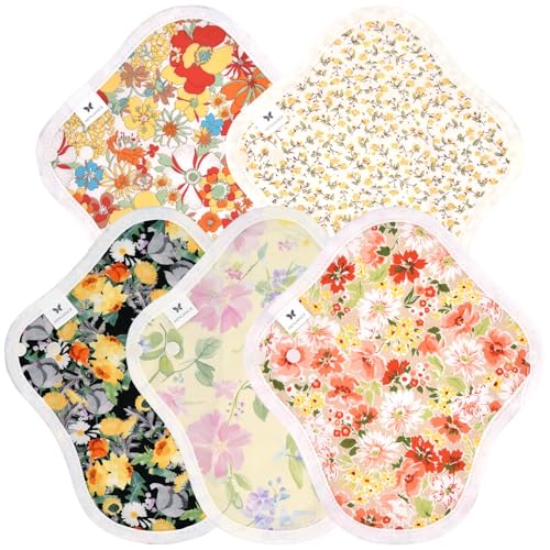 AENUANCE(エニュアンス) 布ナプキン おりもの用 生理用 吸水ナプキン 5枚 セット 厚手 吸水ナプキン 吸水 10cc S 防水なし AESH-5P-V19