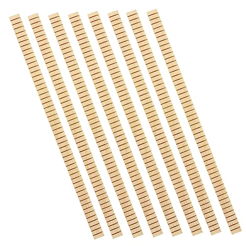 Sosoport 8Pcs Wood Guitar Inlay Strips for Luthiers Durable Decorative Binding Supplies Easy Installation Guitar Strips Elegant DIY Upgrade for Acoustic Electric Guitars