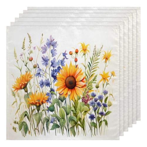 Servilletas de Tela Wild Flowers Set x6 50.5x50.5 cm miniatura 1