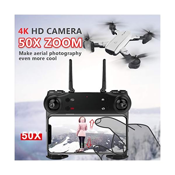 Bybo SG700-D Drohne mit HD Wide Kamera 4K für Erwachsene, 5G WiFi GPS-Drohne FPV Bürstenloser RC-Quadkopter, 20 Minuten… – Bild 3