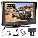 Détection radar & Lignes d'assistance au recul:La caméra de recul est équipée d'un détecteur radar haute précision: il surveille en continu la distance par rapport aux obstacles, affiche des lignes d'assistance au recul intuitives et fournit au conducteur des conseils de sécurité en temps réel. Cela simplifie le stationnement, la manœuvre ou le recul dans des espaces restreints – idéal pour les camping-cars et tous les types de véhicules nécessitant plus d'espace.