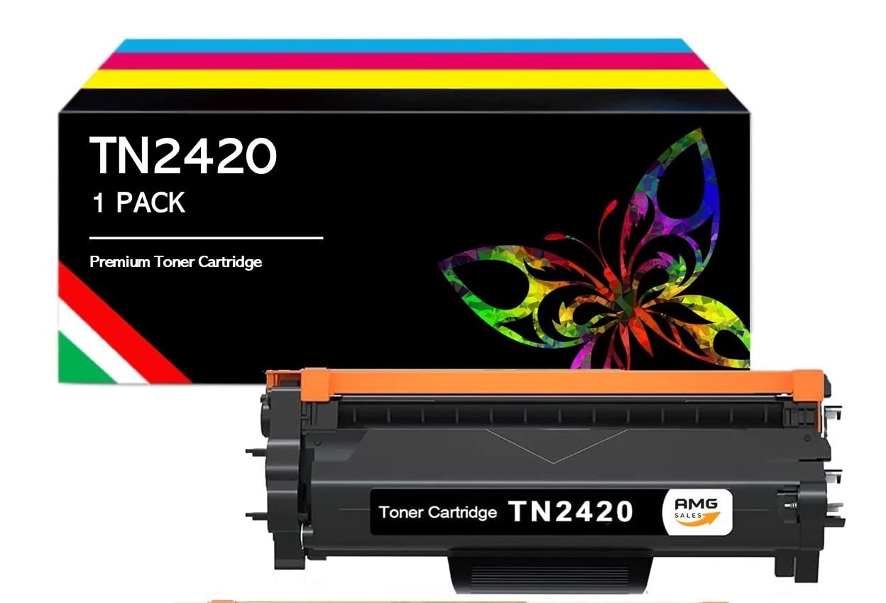 AMG Sales Toner Compatibile con Brother TN2420 TN-2420 TN2410 per Brother MFC L2710DW L2710DN L2730DW L2750DW HL-L23210D L2350DW L2370DN L2375DW DCP-L2550DN L2530DW L2713DW L2770W L2510D (1 Nero