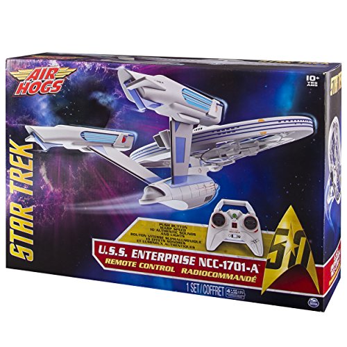 Air Hogs, Star Trek U.S.S Enterprise NCC-1701-A, Remote Control Drone with Lights and Sounds, 2.4 GHZ, 4 Channel